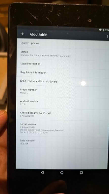Photo of free Google Nexus tablet computer (old) (Cutteslowe OX2) #3