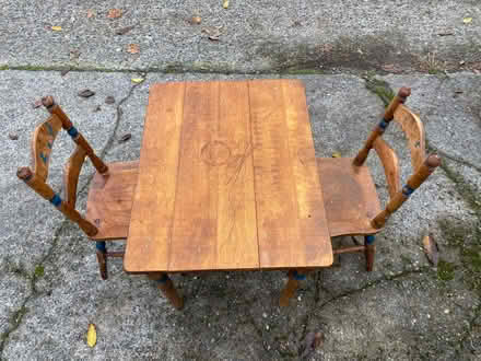 Photo of free Vintage Children's Table and chairs (NE Ballard) #1