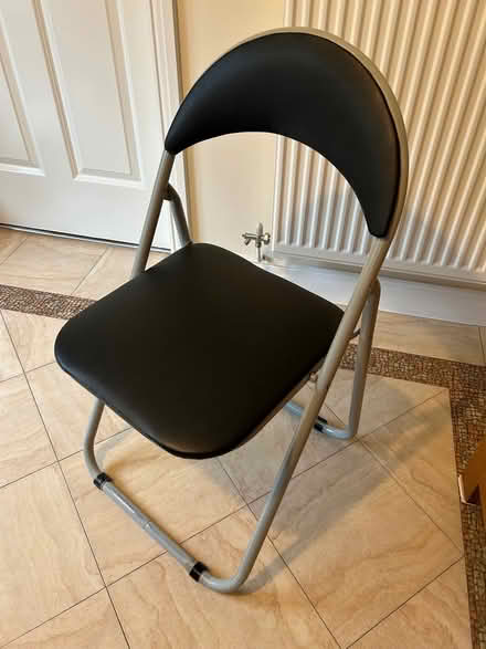Photo of free Folding Grey and Black Chair (Littleover DE23) #1