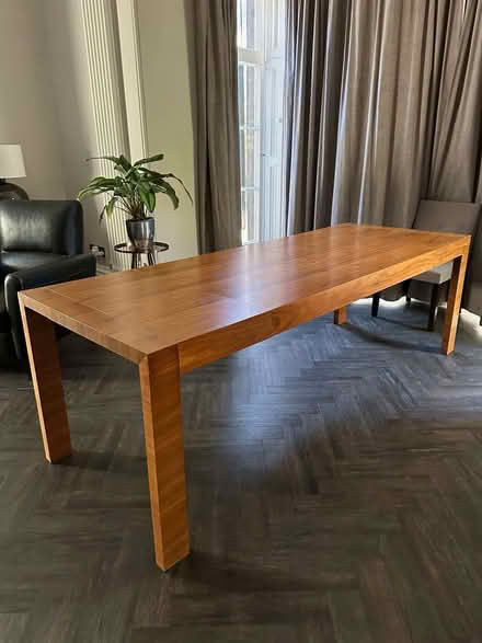 Photo of free Extending dining table, walnut veneer (Headingley LS6) #1