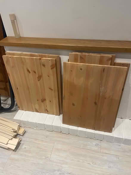 Photo of free Solid pine painted wardrobe (Wigston Leicester) #3