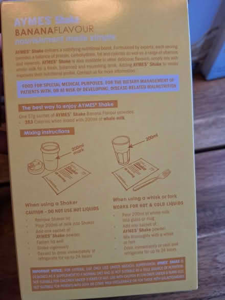 Photo of free Aymes Nourishment powders age 6+ (Chellaston) #3