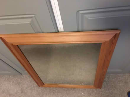 Photo of free Mirror with wooden frame (West Midlands B31) #1