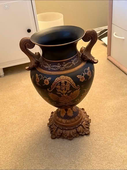 Photo of free Black Decorated Urn (East San Rafael) #1