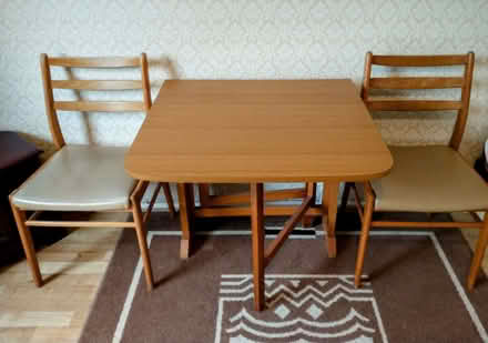 Photo of free gateleg table and 4 chairs (Wivenhoe CO7) #1