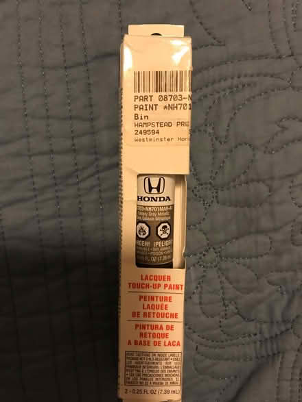 Photo of free Honda touch-up paint (Off Oakland Mills Rd. Columbia) #1