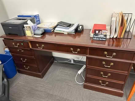 Photo of free 3 Large Desks (Belmont, MA) #3