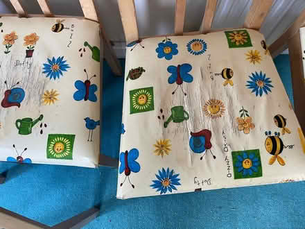 Photo of free 4 wooden chairs (Cowdenbeath KY4 9) #2