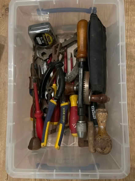 Photo of free Hand tools (miscellaneous box) (Potterells Farm AL9) #1