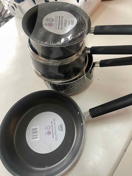 Photo of free Tesco pans - never used (Walthamstow E17) #1