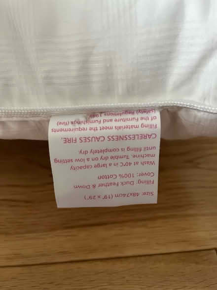 Photo of free 4 x John Lewis feather pillows (TW9) #3