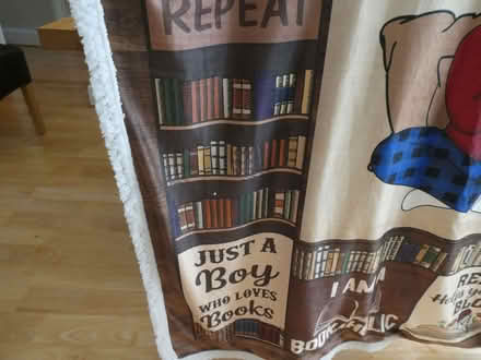 Photo of free Book lovers throw. Personalised in the name of IAN. (Grange CH48) #3