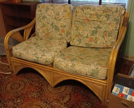 Photo of free Two seat wickerwork sofa (Hollingbury BN1) #1