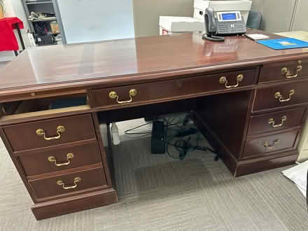 Photo of free 3 Large Desks (Belmont, MA) #2