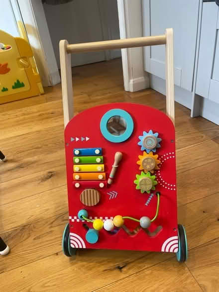 Photo of free Wooden baby walker with activity panel (Merton SW19) #1