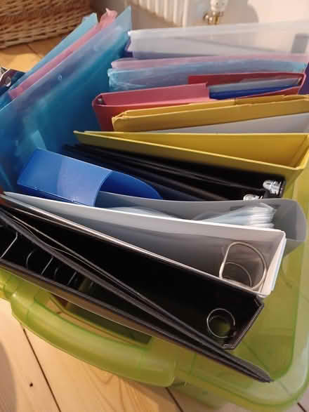 Photo of free Assorted ringbinders and folders (Hitchin SG5) #1