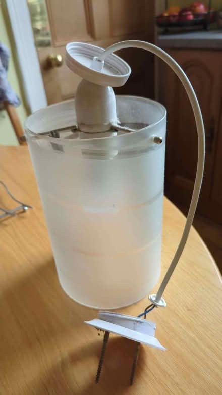 Photo of free ceiling light fixture glass shade (Blackford EH9) #1