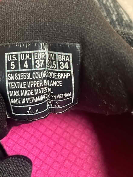 Photo of free Skecher black/pink slip on sizeUK4 (KT22 Oxshott) #3