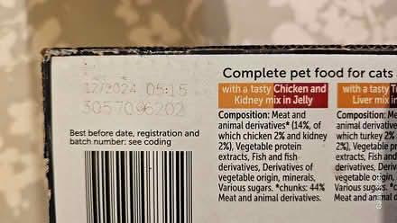 Photo of free 7 years+ Cat Food, still in BBE (Knightsfield AL8) #3