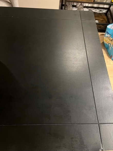 Photo of free Black solid oak dining table (L26) #4