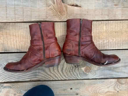 Photo of free Handmade leather boots - have hole. (Sutton Pools OX14) #3
