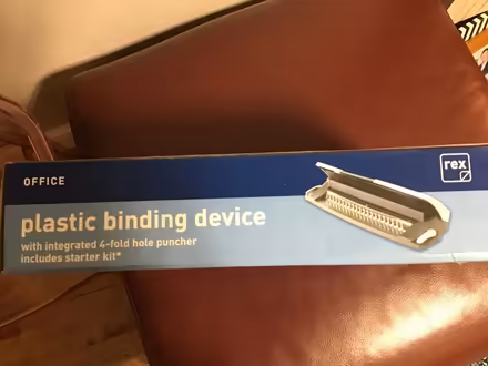 Photo of free Binding device - new unopened (Middleton Junction OL9) #2