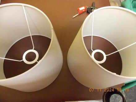 Photo of free two table lamp shades (Astley Bridge BL1) #2