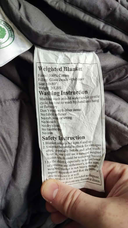 Photo of free Weighted blanket (West Wickham BR4) #1