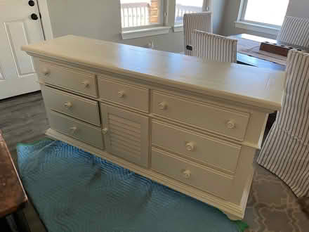 Photo of free 70 inch off white dresser (Longmont 80503) #1