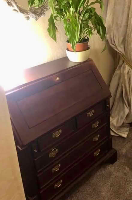 Photo of free Mahogany bureau with secret drawers (Windsor) #1