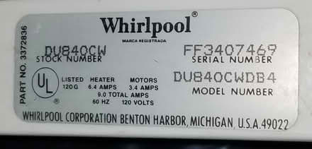 Photo of free Working dishwasher (Bolingbrook, near Menards) #4