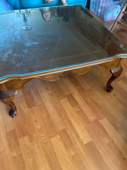 Photo of free Coffee table plus glass top (East Petaluma) #1
