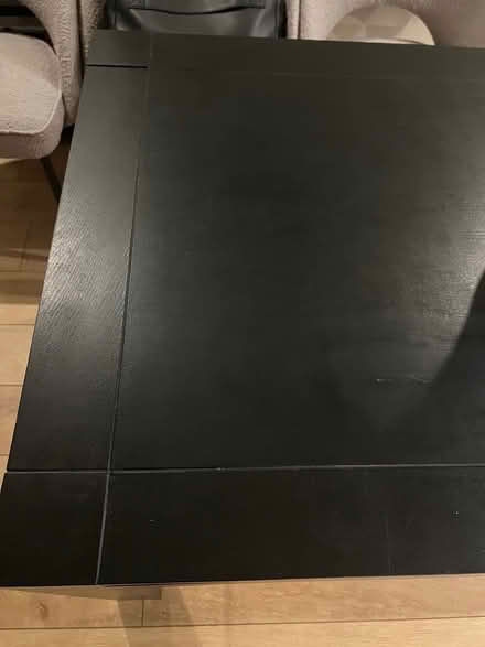 Photo of free Black solid oak dining table (L26) #3