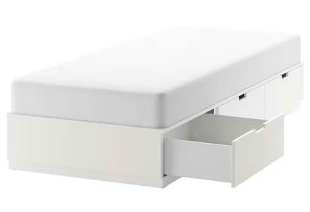 Photo of free IKEA Nordli Storage bed with mattress (Kenley CR8) #1