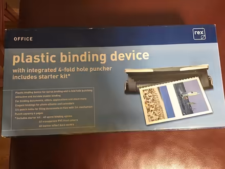 Photo of free Binding device - new unopened (Middleton Junction OL9) #1
