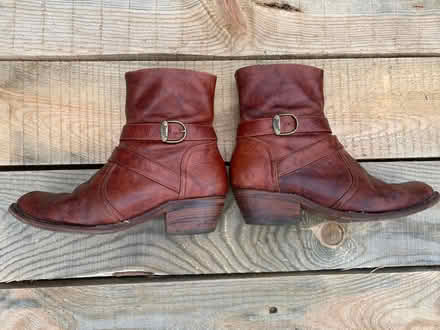 Photo of free Handmade leather boots - have hole. (Sutton Pools OX14) #4