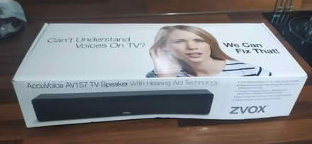 Photo of free ZVOX AccuVoice AV157 speaker faulty (Brimington, S43) #1