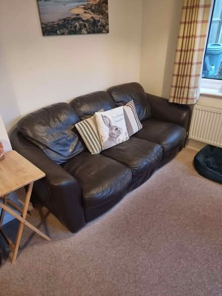 Photo of free 3 Seat Leather Sofa (TN23) #2