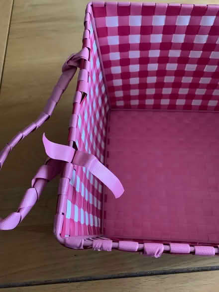 Photo of free Pink storage basket (London N21) #3