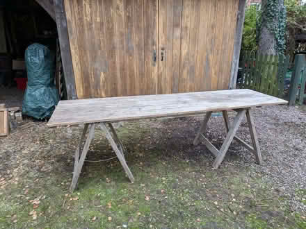 Photo of free Trestle table (Springfield SY2) #1