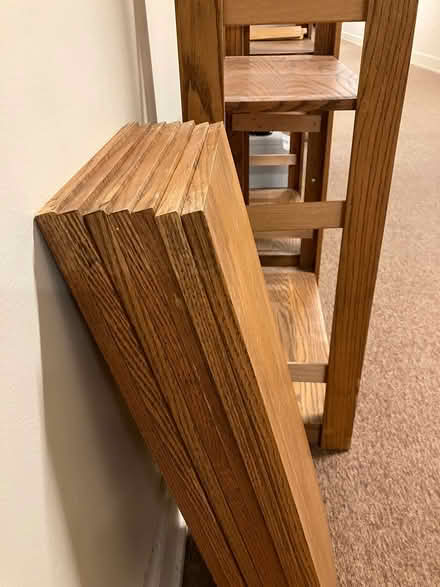 Photo of free Two Deep, Oak Shelf Units (San Anselmo) #3