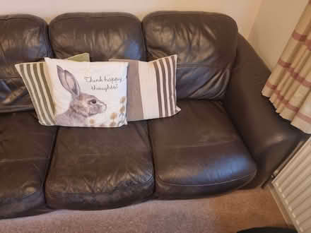 Photo of free 3 Seat Leather Sofa (TN23) #1