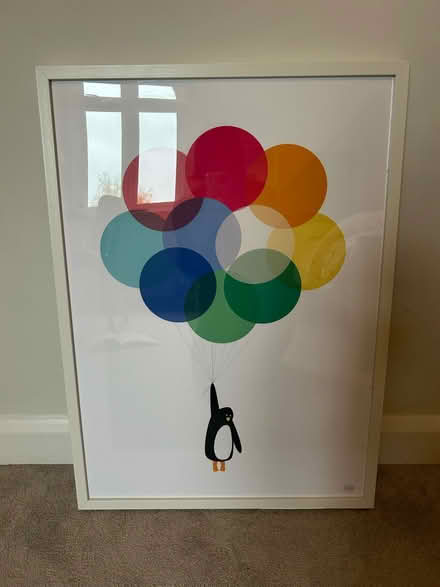 Photo of free IKEA white frame & picture 50 x 70 (Raynes Park, SW20) #1