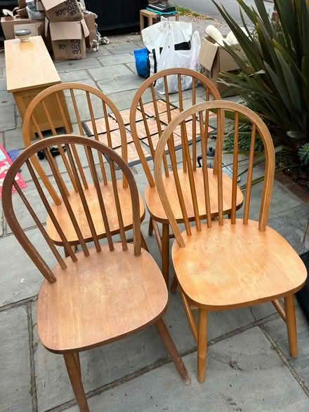 Photo of free Four wooden chairs (Streatham Common) #1