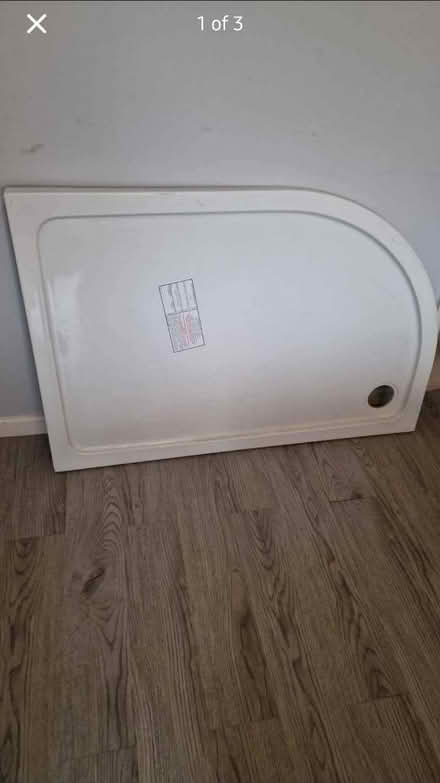 Photo of free Offset quadrant stone shower tray (Brockworth) #1