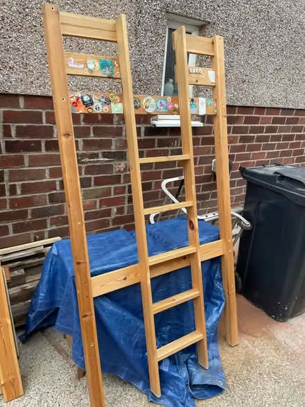Photo of free Wooden loft bed frame (Lancaster, Bowerham) #2