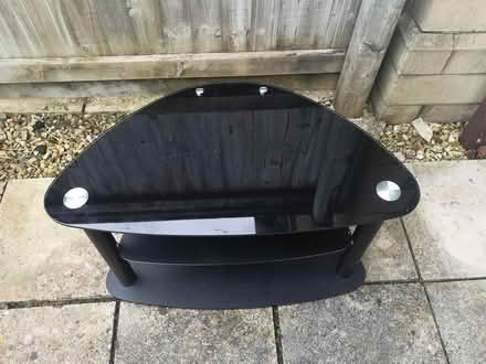 Photo of free Black Glass Corner TV Unit (Calne, Wiltshire) #1