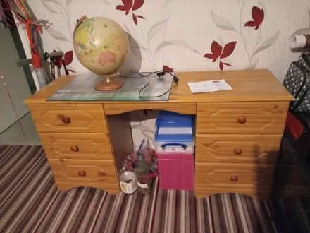 Photo of free 6 drawer desk (Woodend CV2) #1