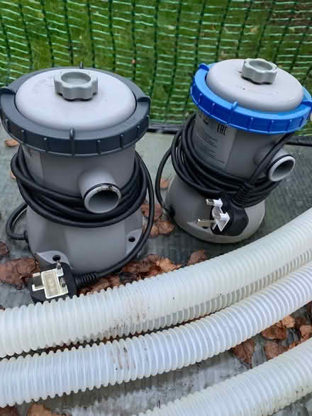 Photo of free 2 x Pool Filter Pumps and Pipes (Sandhurst GU47) #1