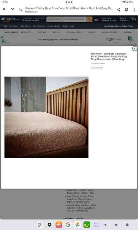 Photo of Fitted teddy bear sheet (Norwich NR4) #2